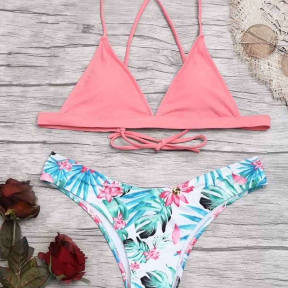 Cross back bikini